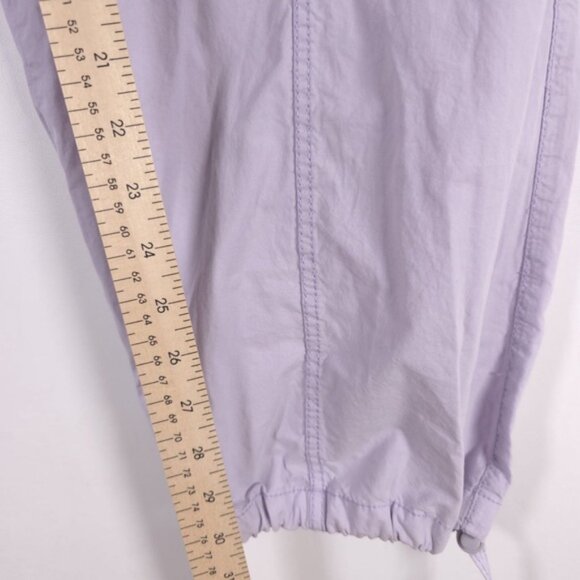 ZARA Women Purple Lilac Parachute Relaxed Pants Elastic Waist‎ 5520/7/629 MEDIUM - Picture 9 of 14